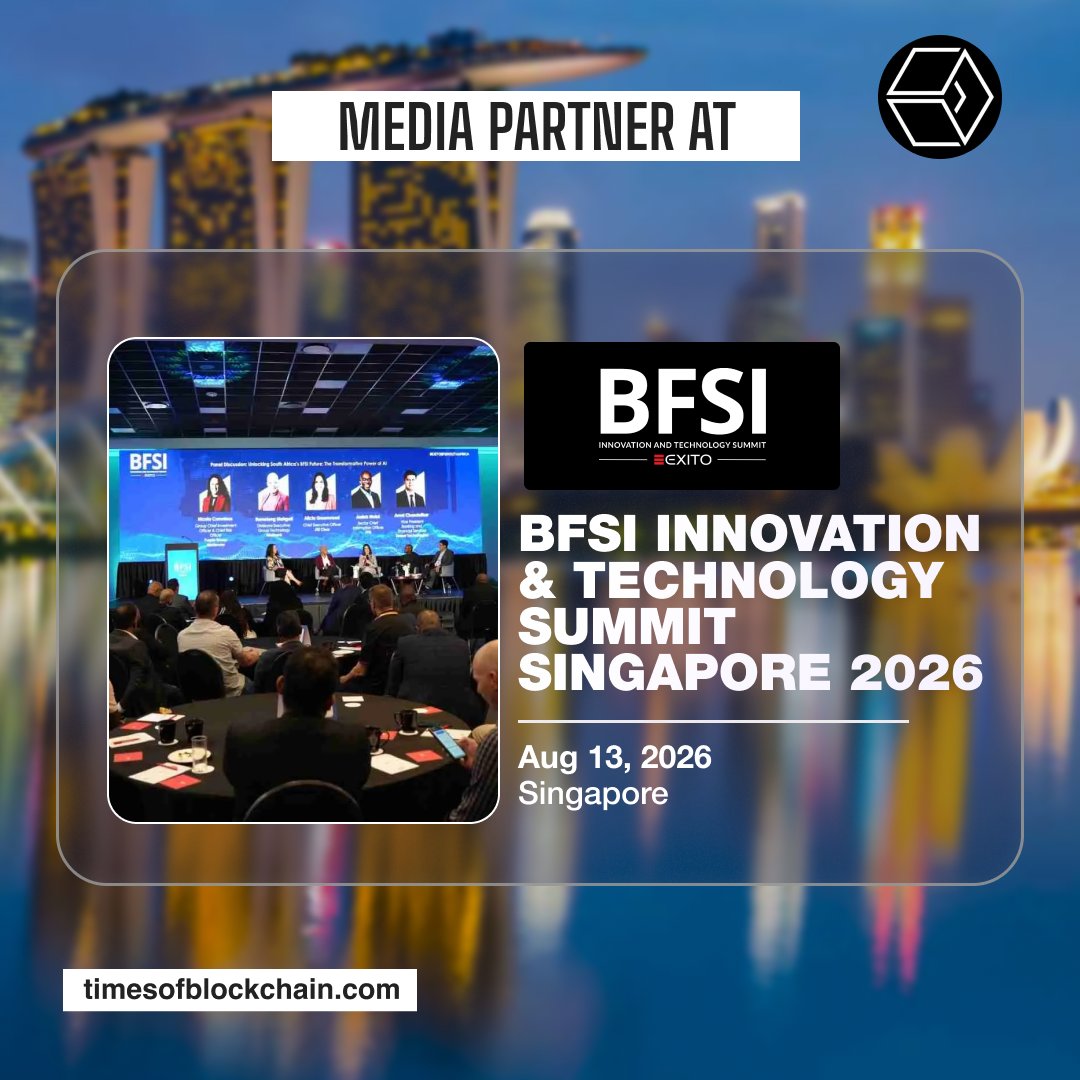 TimesOfBlockC_'s tweet photo. We're proud to be a media partner of the BFSI Innovation & Technology Summit Singapore 2026.
๐
Aug 13, 2026
๐ Singapore
Join BFSI leaders exploring AI, cybersecurity, cloud, and digital banking.
https://t.co/Rw0v3ZAeei
#BFSIInnovationSummit #BFSI https://t.co/FXnFP6RmYt