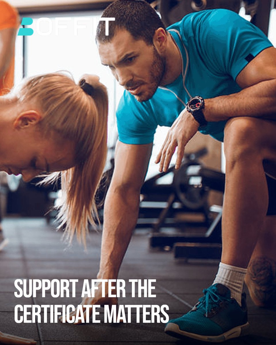 TeamBoffit's tweet photo. 5-minute check: before you enrol, ask if the course gives support after the certificate, not just the certificate. That answer matters. BOFFIT builds career confidence. Start building.
https://t.co/agh54Ua15S #personaltrainer #personaltraining https://t.co/xaQ2UGknqp