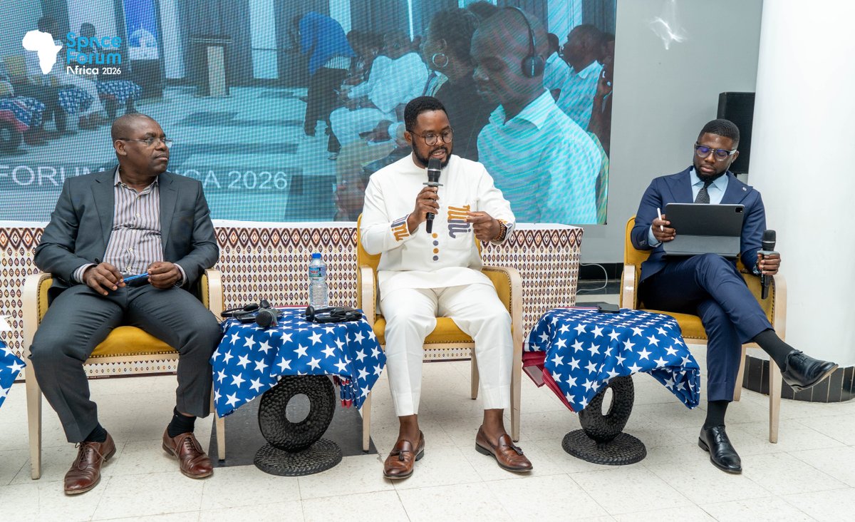 USEmbassyLome's tweet photo. 🚀 July 28–30, @USEmbassyLome supported #SpaceForumAfrica 2026 in Lomé. NASA veteran Jim Adams shared 40+ years of space innovation and highlighted how space applications can advance agriculture, climate resilience, and disaster response—while opening new avenues for commercial diplomacy with U.S. companies. #NASA #USAinTogo