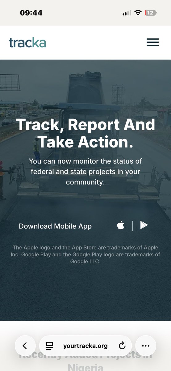 TrackaNG's tweet photo. We have made accountability easier and at your fingertips🛑

You can now find federal projects in your community on our website https://t.co/mfAFMEbgY3 

🗂️Active Citizens task of the day:  Visit Tracka’s website and check on projects in your community.

Comment your findings or send us a dm for further assistance.
Let’s go!✊