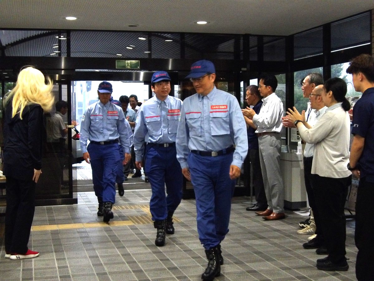 mlit_takeo's tweet photo. ８月１日から４日までの間、宇城市において被害状況調査を行っていた武雄河川事務所からのTEC-FORCEは、担当地域の調査と宇城市長への報告を終え、本日、当事務所へ帰還しました。
#令和８年熊本地震　#TECFORCE #災害支援 https://t.co/J50t3URc1n