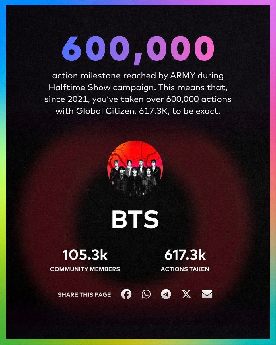 BTS_inSpain2's tweet photo. 📌 Global Citizen en Instagram

ARMY, gracias por vuestro increíble apoyo durante los últimos meses💜⁷

Desde el primer día, se han presentado con toda su fuerza, ayudando a amplificar el Fondo de Educación Ciudadana Global de la FIFA y nuestra misión de ampliar el acceso a una educación y un deporte de calidad para niños de todo el mundo ⚽📚⁠ Desde
recaudar más de la mitad del monto total durante la subasta One Goal de Christie's hasta donar personalmente más de $50,000 al Fondo Ciudadano Global de la FIFA y animar a nuestra comunidad en las secciones de
comentarios durante la campaña del espectáculo del medio tiempo, nos sentimos honrados de haberlos tenido con nosotros en este viaje. Estamos asombrados del impacto que han tenido y de la comunidad que han construido.⁠ Gracias por estar ahí para

@bts.bighitofficialy para los niños de todo el mundo 🫶 ¡Los amamos, ARMY! ⁠

🖇 https://t.co/3IEyhHJr9u

🐢