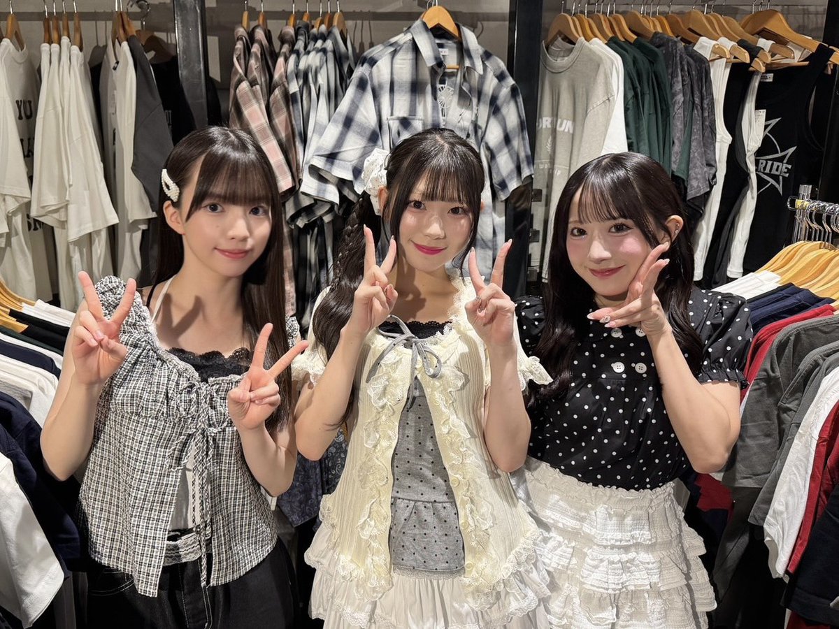 ske48official's tweet photo. \開催中👕✨/
SKE48×WEGO 訪店イベント
『#TEEシャツだぜ!』
先着で当日参加できます!
皆さまお気をつけてお越しください🫶
#WEGO #SKE48
#相川暖花 #河村優愛 #長谷川雅 https://t.co/5hDKyOdEg6