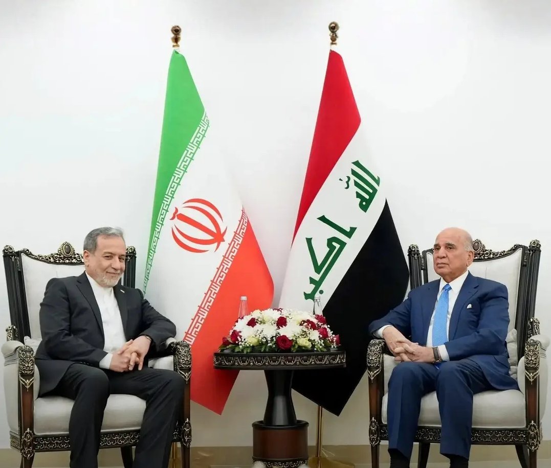 IranReportsX's tweet photo. 🇮🇷Iraq's Oil Minister Bassem Mohammed Khudair said Baghdad is holding talks with Iran to ensure the smooth flow of oil tankers through the Strait of Hormuz, according to the state-run Iraqi News Agency (INA). https://t.co/29IM9DocjX