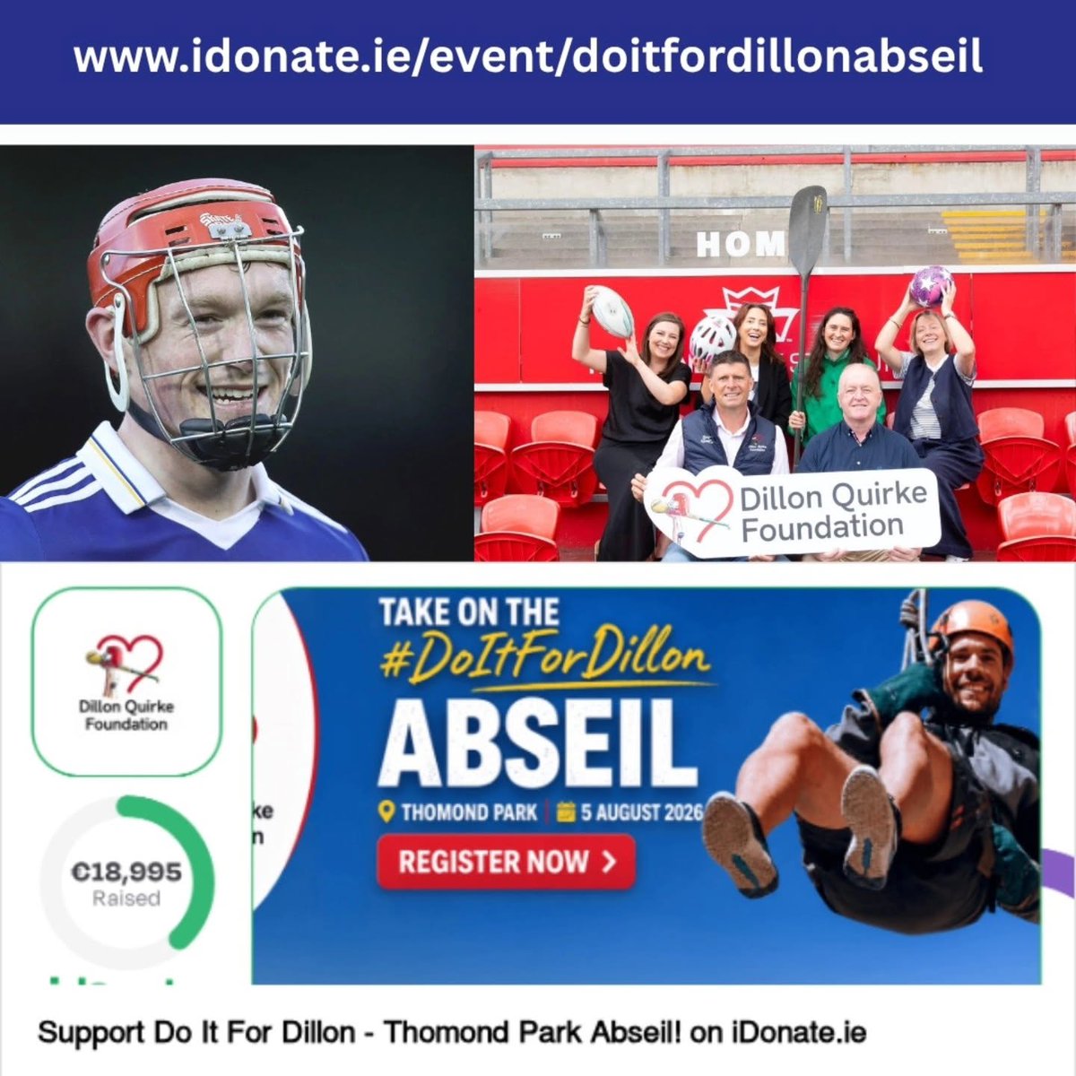 SETUSPORTSWD's tweet photo. ๐ Best of luck to everyone taking part in the #DoItForDillon Abseil Challenge tomorrow!
As proud partners of the @dqfoundation22, everyone at SETU is wishing you the very best as you take on this fantastic challenge๐
https://t.co/ecnT2kY8YT ๐ https://t.co/tBuD7r7SGF