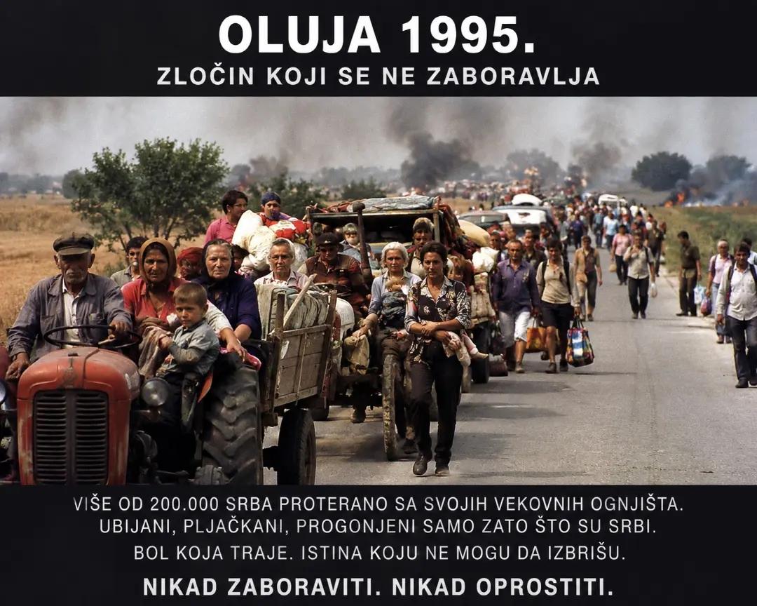 hana_ilic30583's tweet photo. Danas se sećamo svih nevinih žrtava i svih koji su tokom „Oluje“ izgubili svoje domove i najmilije. Neka stradanje nikada ne bude zaboravljeno, a sećanje ostane opomena budućim generacijama. 🕯️🇷🇸 https://t.co/kf0jPYLcEN