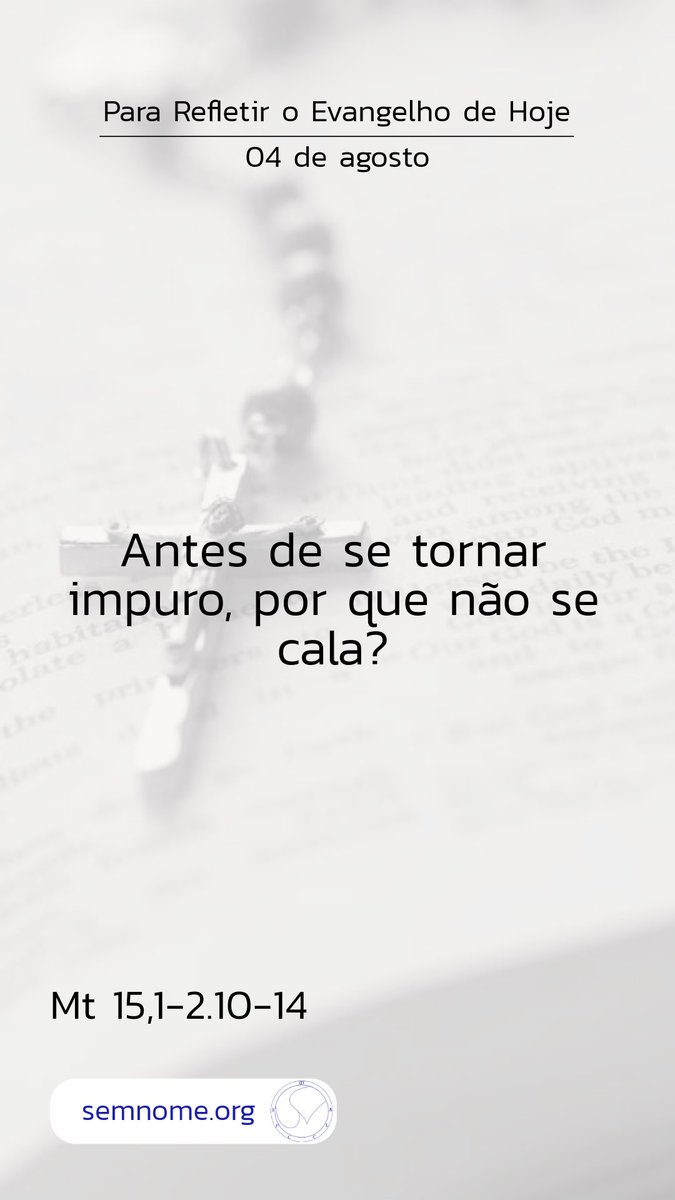 semnome_org's tweet photo. #ParaRefletir 

Antes de se tornar impuro, por que não se cala? https://t.co/m2v7R4joJA
