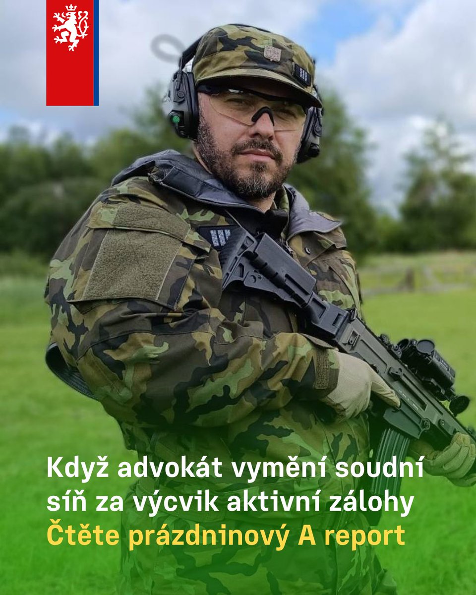 ObranaTweetuje's tweet photo. „Paní soudkyně, omlouvám se, ale nyní jsem v armádě na cvičení aktivní zálohy. Zavolám kolegyni z advokátní kanceláře a zastoupí mě,“ i takto se musí omlouvat ze soudního jednání ostravský advokát Martin Bílý, když jako praporčík AZ vyrazí na cvičení záložáků Velitelství informačních a kybernetických sil v Brně. 

Proč se rozhodl vstoupit do aktivní zálohy a s jakými překážkami se jako obhájce musí vypořádat, se dočtěte v prázdninovém čísle časopisu A report 👉 https://t.co/zJLD14hZ4o