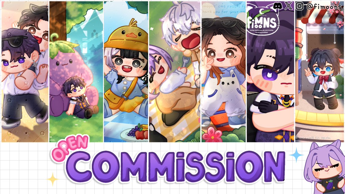 fimoons's tweet photo. 🌙 OPEN COMMISSION 💜
(Likes/RTs are very much appreciated!)

Hi~! I’m reopening my commissions! (◍•ᴗ•◍) Feel free to DM me if you’re interested or have any questions! ♡

#opencommission #commissionsopen https://t.co/SwY6FbLiF3