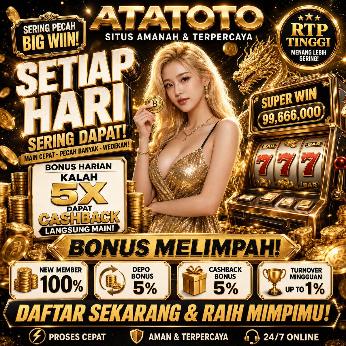 nafepulp's tweet photo. Auto cuan? Mulai dulu dari ATATOTO! Bonus New Member 100% buat yang baru gabung. Jangan cuma lihat, langsung cek! ๐ #ATATOTO https://t.co/WTGY5ERdpk