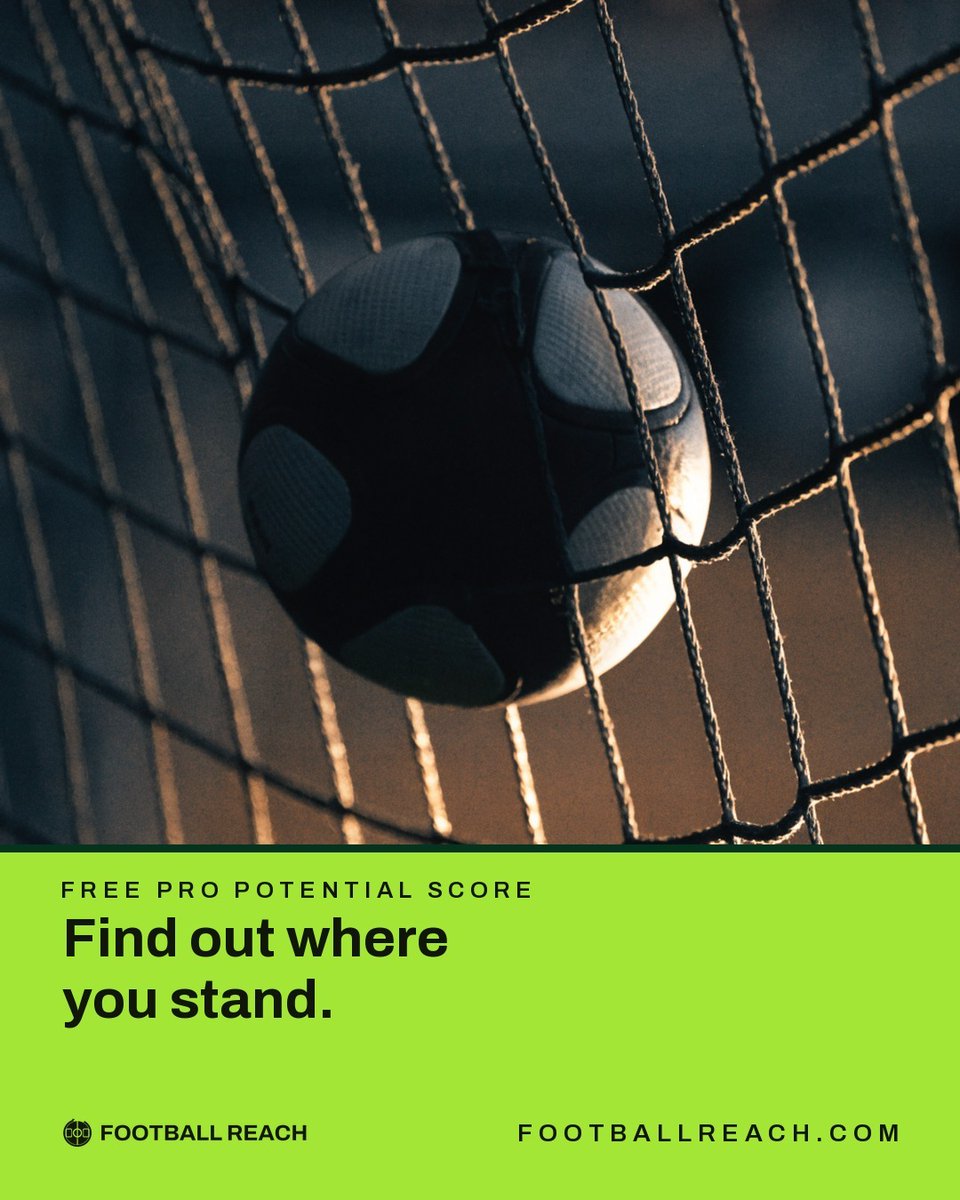 FootballReach's tweet photo. Stop asking if you'll make it. Ask where you actually stand.

https://t.co/nZFLZSFlCB

#FootballReach #ProPotentialScore https://t.co/QwvgZ73DJw