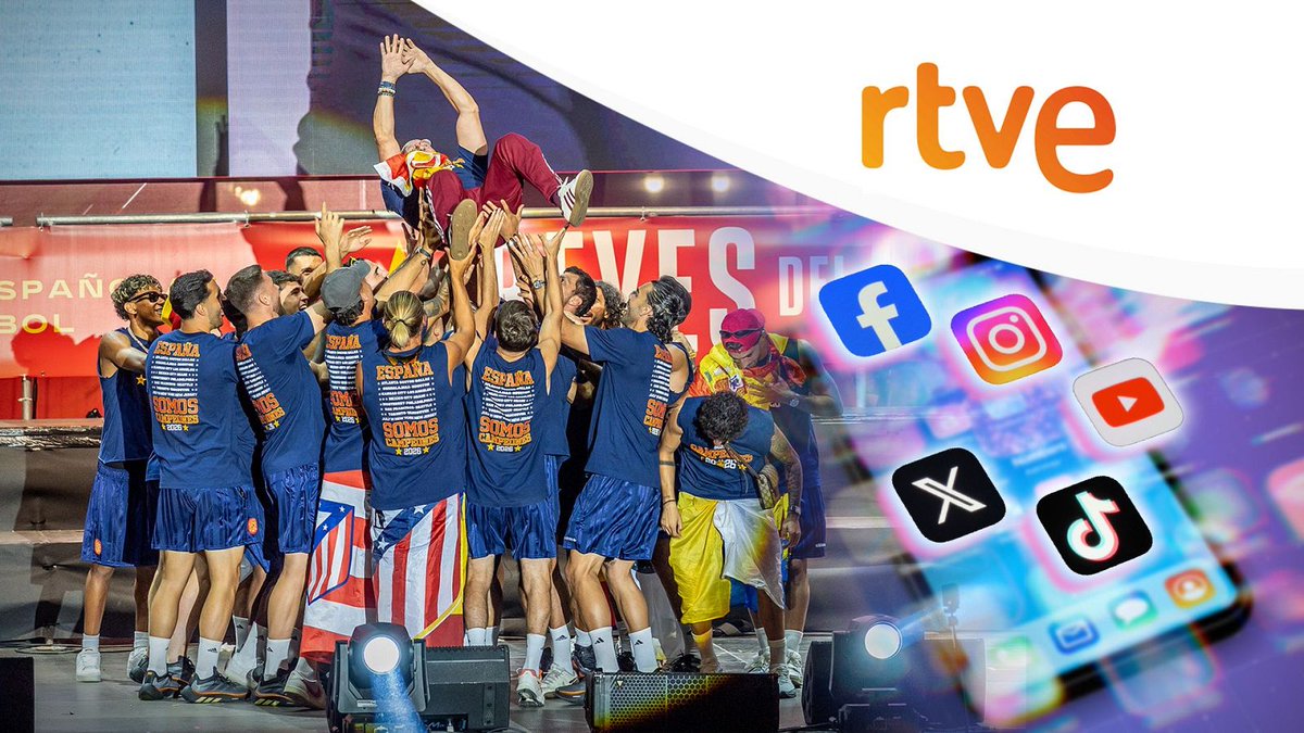 RTVE_Com's tweet photo. #Audiencias 📈| Las redes sociales de @RTVE baten RÉCORDS HISTÓRICOS en julio con 2⃣.6⃣5⃣9⃣ millones de visualizaciones y 108 millones de interacciones.

▪️@teledeporte es la marca líder 
▪️@La1_tve es la segunda marca más vista y bate su récord de visualizaciones 
▪️El tercer puesto es para @rtvenoticias 

https://t.co/cUq2FEYrLu

#ImparablesRTVE