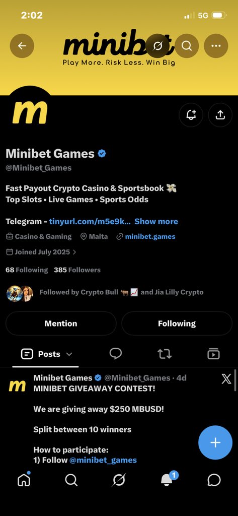 ben_eze_r's tweet photo. @Jia_Crypto01 @Minibet_Games 0x4d7e5d36a5502A1beD11E393419B988116CFA045 https://t.co/CCrHqf91ov
