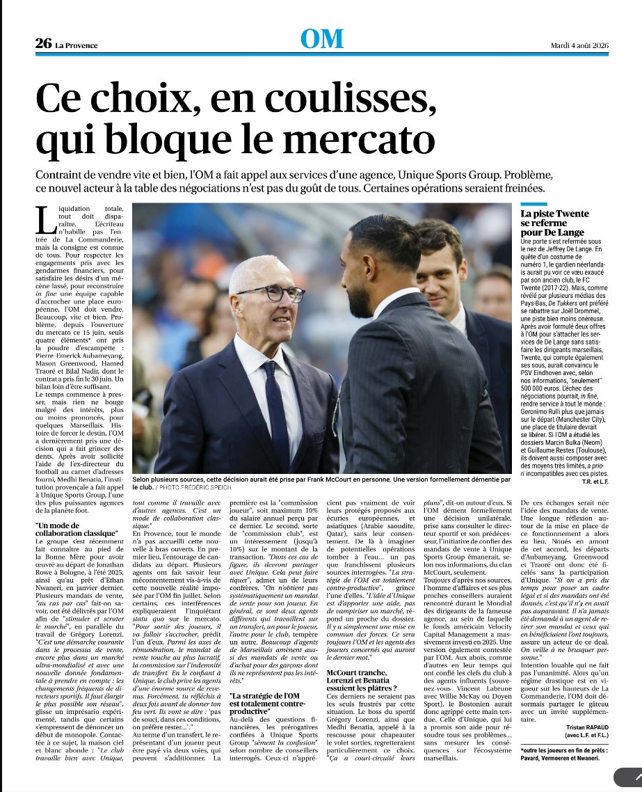 Massilia_LXXX's tweet photo. Pourquoi le mercato de l'@OM_Officiel est pour l'instant bloqué ?
#MercatOM #TeamOM #laprovence https://t.co/UaRoYGpVNT
