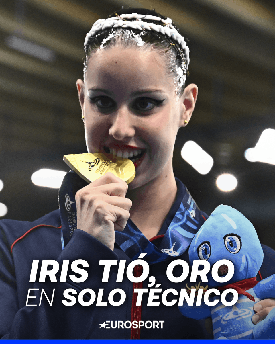 Eurosport_ES's tweet photo. IRIS
TIÓ
CASAS

👑🥇 Hace historia al ser la primera española en ser campeona de Europa en solo técnico

🇪🇸 Bajo los acordes del Mio Cristo Piange Diamanti, de Rosalía, ya lleva cuatro medallas en estos Europeos de París https://t.co/rMmYCX0vuk