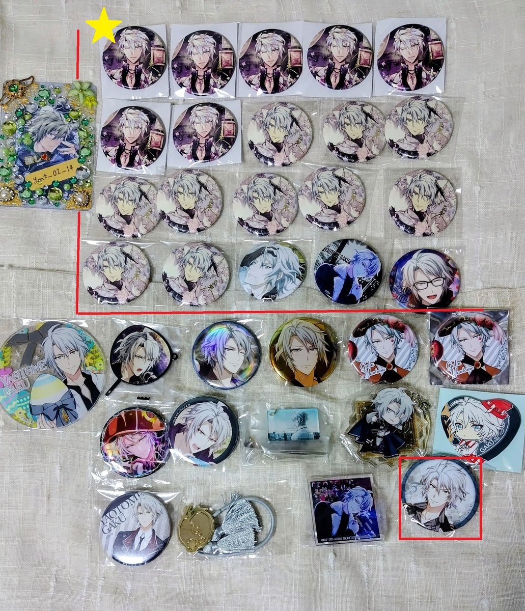 ymt_02_14's tweet photo. 【交換・異種交換・譲渡】アイナナ　アイドリッシュセブン
【譲】画像１～４
【求】EXPO大和缶バッジ　定価＋送料
※赤枠☆⇔EXPO異種交換
EXPO缶⇔EXPO缶との交換
赤枠お買取りご希望の場合
無印から同数以上お引き取り。
➡ https://t.co/pKZcgygcZ8