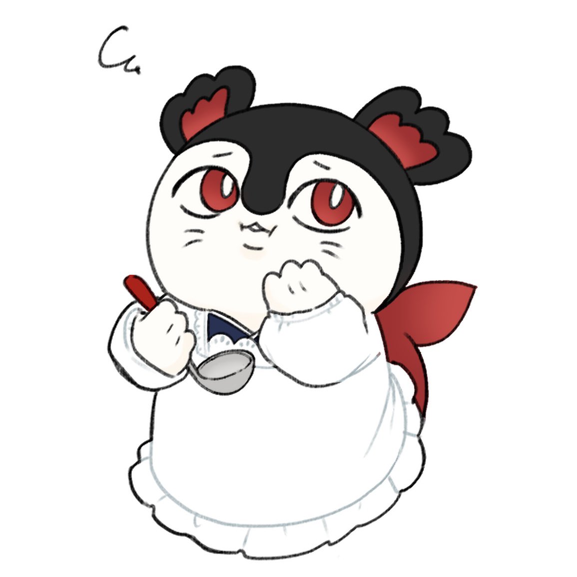 soramame8612's tweet photo. 似合うと思うんだ、割烹着！
#ちいかわファンアート https://t.co/8JnQCAtWch