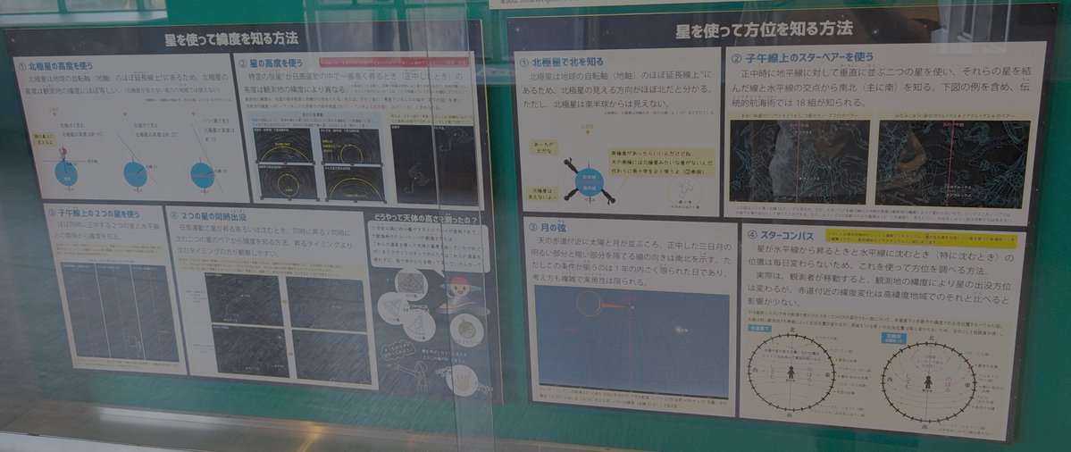 yuriy183's tweet photo. 京都市青少年科学センターの夏番組「遥かなる島を目指して～星を使った航海術～」を鑑賞

投影正面が北って珍しいなと思っていたらなるほどそういう…という内容　星から方位を知る実践的な内容で勉強になった　春の安倍晴明の時もそうでしたが、投影機が普通しない動きをするのが面白いですね https://t.co/tEpkzG8zjF