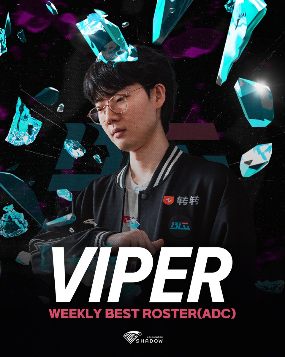 ShadowCorpAgent's tweet photo. 𝟐𝟎𝟐𝟔 𝐋𝐏𝐋 𝐖𝐄𝐄𝐊𝐋𝐘 𝐁𝐄𝐒𝐓 𝐑𝐎𝐒𝐓𝐄𝐑: 𝐖𝐄𝐄𝐊 𝟐 - 𝐁𝐋𝐆 𝐕𝐢𝐩𝐞𝐫 (@HLEViper)

2026 LPL Split 3 Week 2 주간 베스트 로스터에 선정된 BLG Viper 선수를 진심으로 축하드립니다! 🔥

LPL 최고의 원거리 딜러로 꾸준히 이름을 올릴 수 있을 만큼 뛰어난 경기력과 변함없는 기량을 보여주고 있는 Viper 선수의 멋진 활약에 박수를 보냅니다.

앞으로도 변함없는 활약으로 더욱 빛나는 순간들을 만들어가길 응원합니다. 🙏

Congratulations to BLG Viper on being named to the 2026 LPL Weekly Best Roster – Split 3 Week 2! 🔥

Your exceptional performances and unwavering consistency continue to prove why you are regarded as one of the very best ADCs in the LPL. Congratulations on this well-deserved recognition!

We look forward to seeing you continue your outstanding performances and create even more memorable moments in the matches ahead. 🙏

#Shadowcorp #LPL #BLG #Viper #Esports #Agency