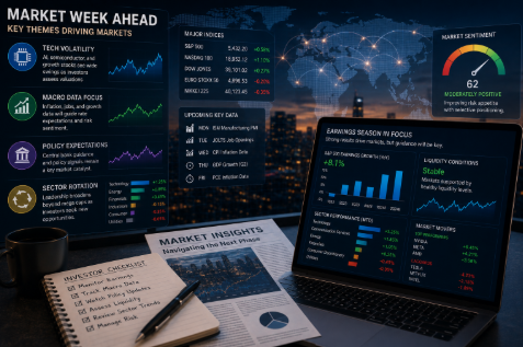GwkxCapitalLLC's tweet photo. Markets enter the week with a focus on tech volatility, macro data, and policy expectations. As sector rotation continues, investors are watching how earnings and liquidity shape the next phase of market direction. https://t.co/Bjd5FpbW9J