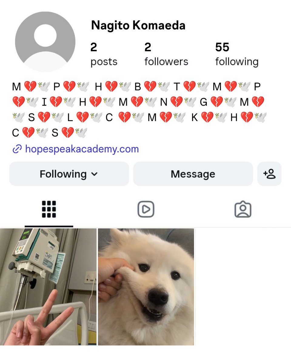 fuckyeah_kmhn's tweet photo. if hope's peak academy hajime hinata and nagito komaeda had instagram accounts https://t.co/WaTUzpI5mt
