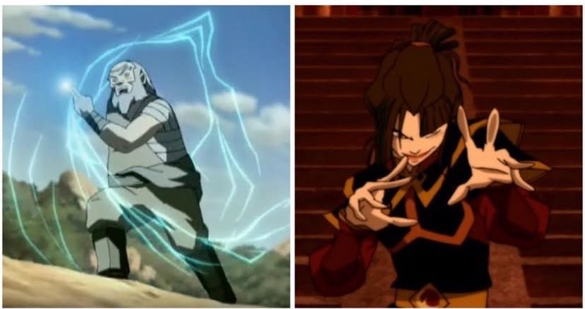 seesb9's tweet photo. According to Iroh, lightning requires peace of mind, in which Azula clearly did not possess. How is she able to do lightning bend with mentally unhinged https://t.co/Q5scmDcxxl