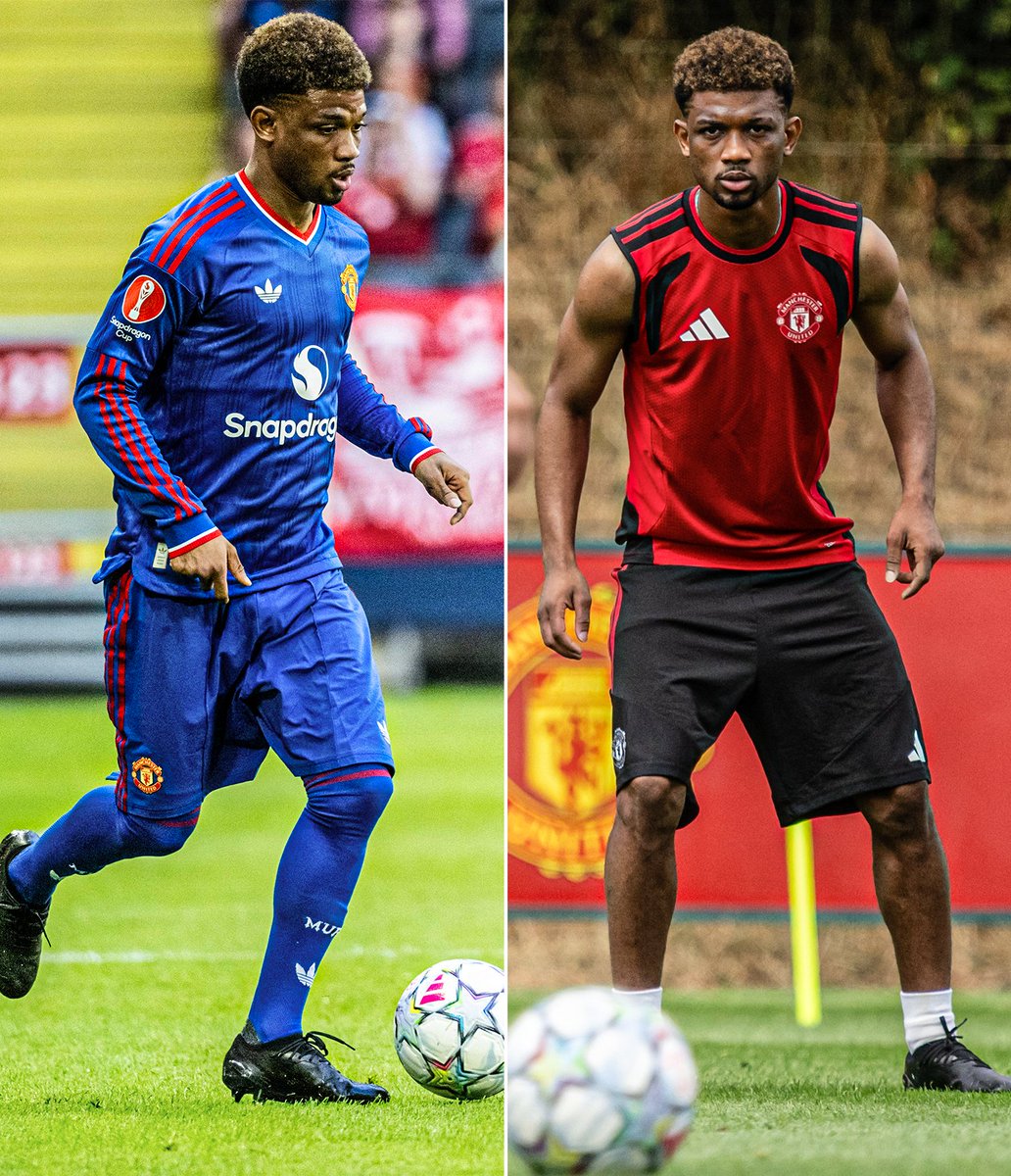 ESPNUK's tweet photo. Amad Diallo has the ultimate sleeper build under his baggy kit 💪 https://t.co/A3hpMx5e2r