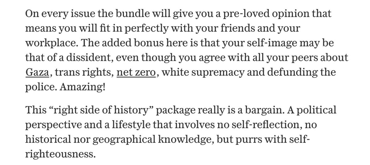 Mister50_'s tweet photo. This from @suzanne_moore in the @Telegraph is spot on! “purrs with self-righteousness” 🤣 https://t.co/DEC60a5BK0
