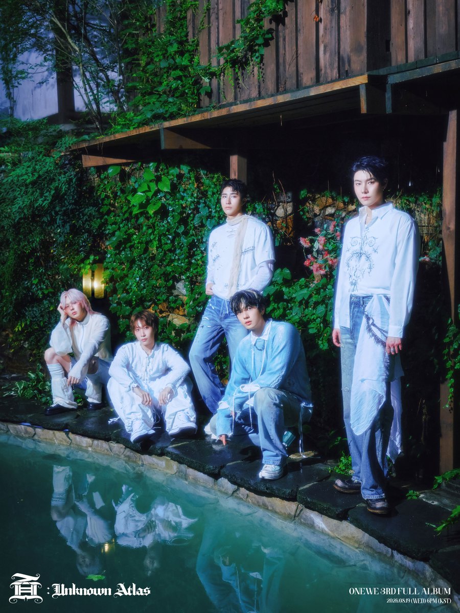 official_ONEWE's tweet photo. [#ONEWE]

ONEWE 3rd Full Album 
[面 : Unknown Atlas]

🪾 CHAPTER : PHOTO #1 🪾

2026.08.19 (WED) 6PM (KST) RELEASE✔

#원위 #面_Unknown_Atlas https://t.co/m5nt95Xora