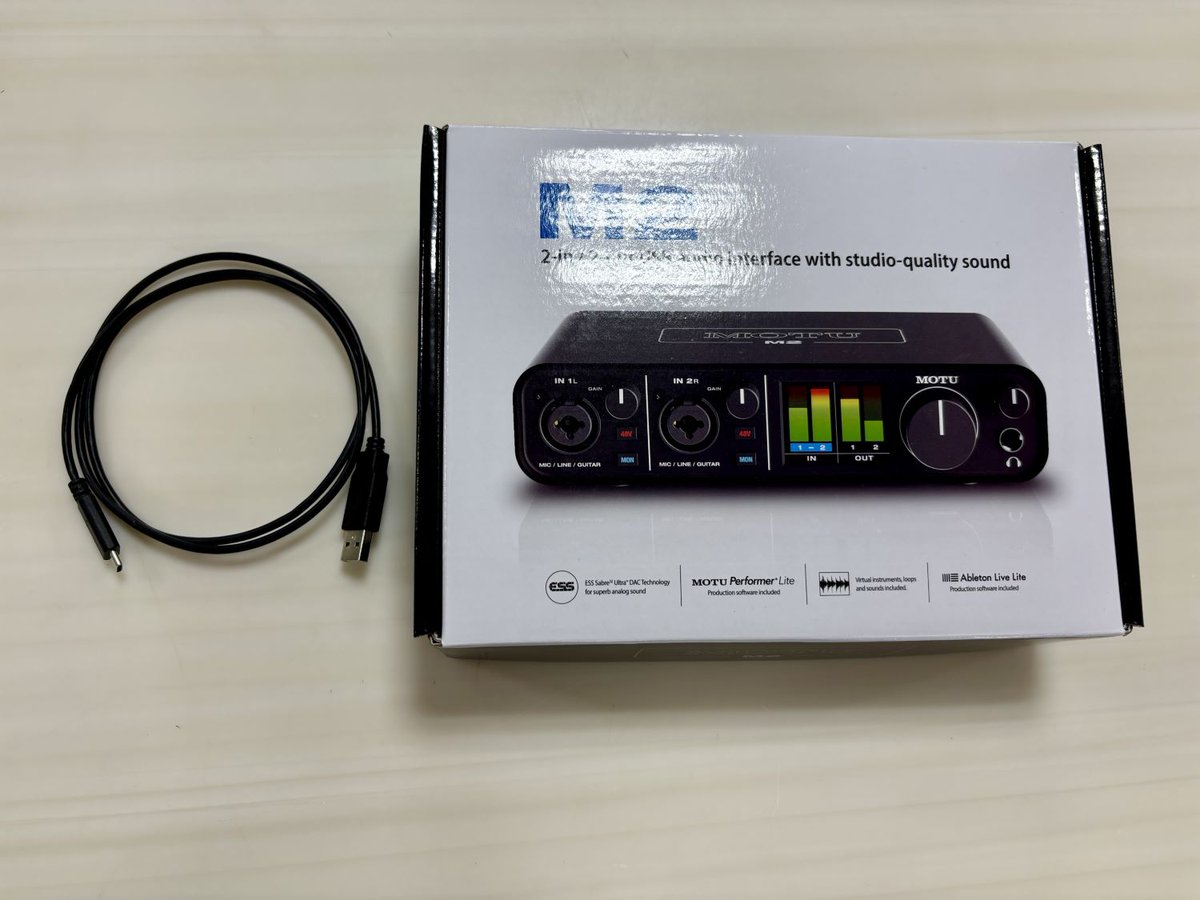 MOTU M2 USBオーディオインターフェイス　ジャンク 中古 #DTM】 大人気オーディオインターフェースMOTU M2が中古で入荷
