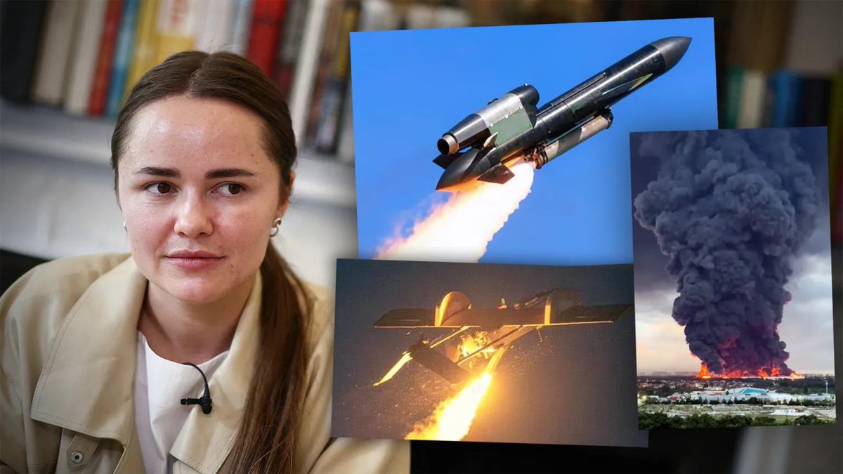 NOELreports's tweet photo. Fire Point says it has developed a domestic turbojet engine for the FP-5 Flamingo cruise missile and is assembling the first 10 prototypes. CEO Iryna Terekh said testing should finish by the end of 2026, with serial production planned for 2027. She also said FP-9 ballistic missile engines are already being cast, with test launches expected soon. #Ukraine