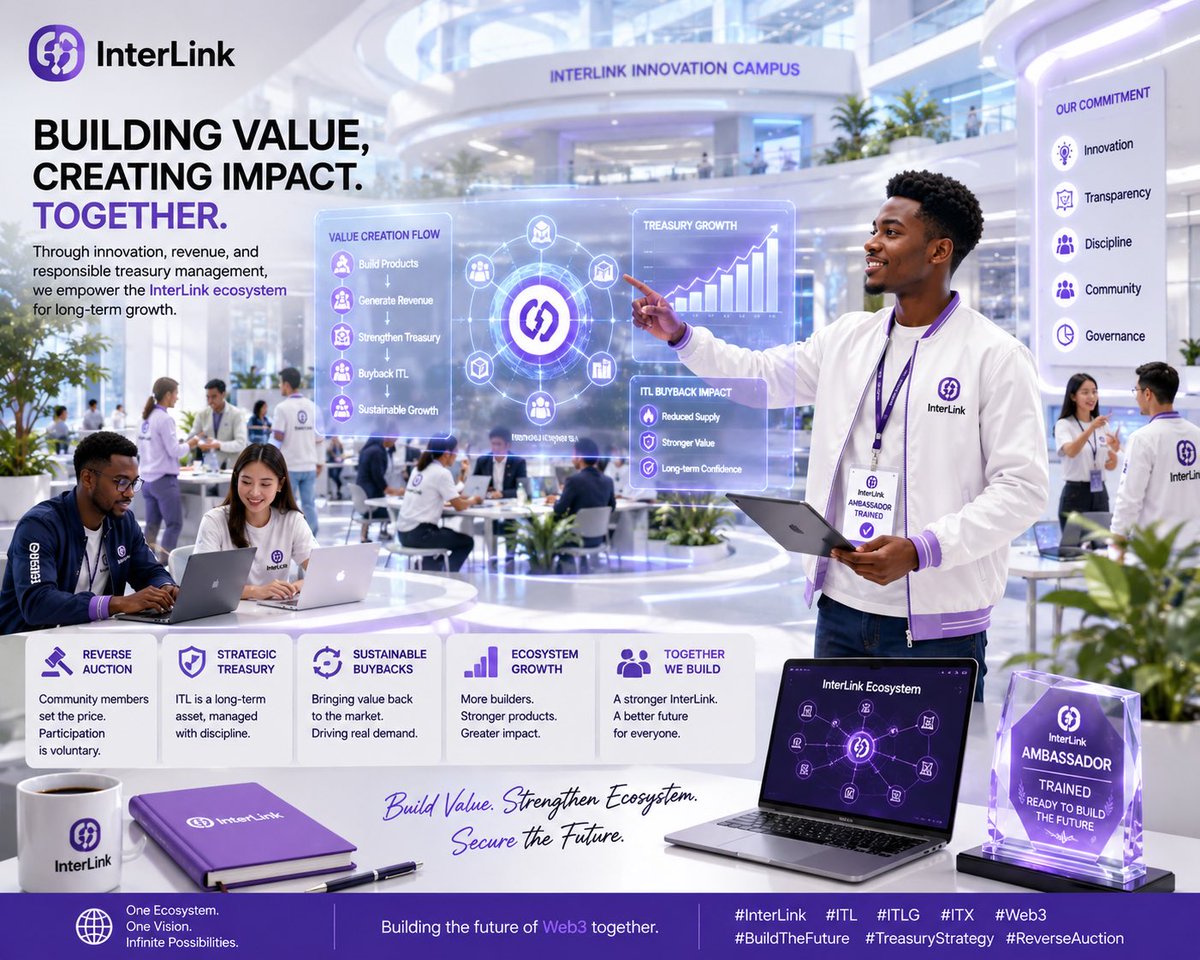 sam__silver's tweet photo. Innovation creates opportunities, but sustainable growth comes from building real value. Every product, every builder, and every contributor plays a role in strengthening the InterLink ecosystem for the future. Proud to focused on long-term impact.
#InterLink #ITL #ITLG #ITX https://t.co/sHdolO9HWw