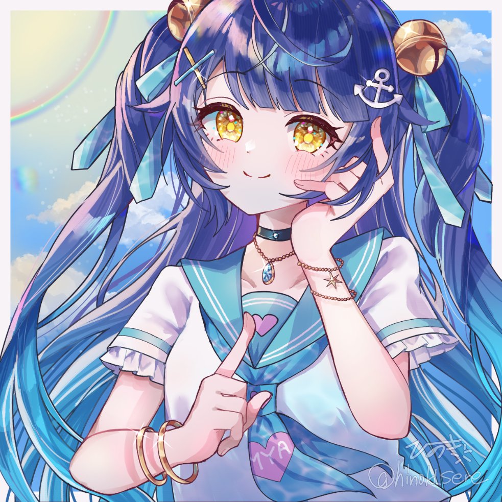 hinoki_sere's tweet photo. マリンセーラー服⚓あまみゃ～✨
#絵こころ https://t.co/cI7kHylv36