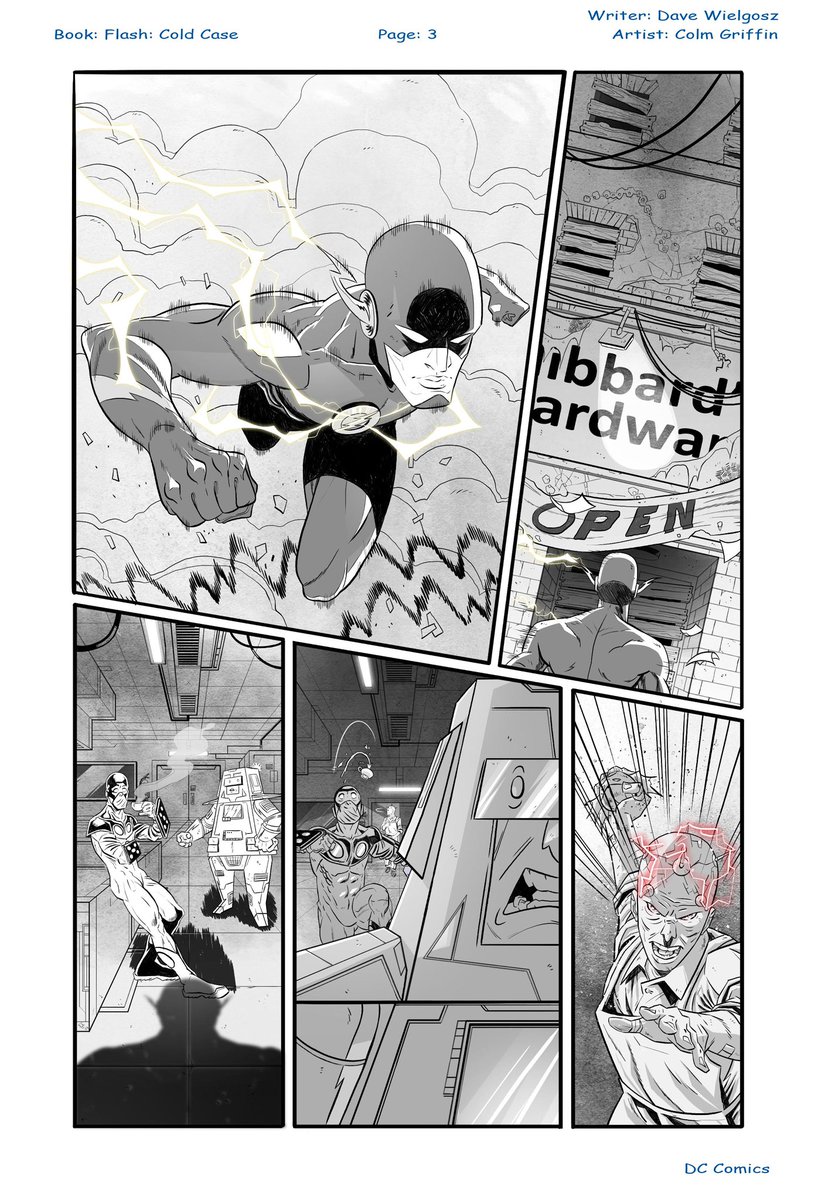 Colgriff84's tweet photo. Some recent #flash pages I worked on. Written by the incredible Dave Wielgosz. @DCOfficial this was a fun story to draw. #barryallen #runbarryrun https://t.co/OATCzYW7m5