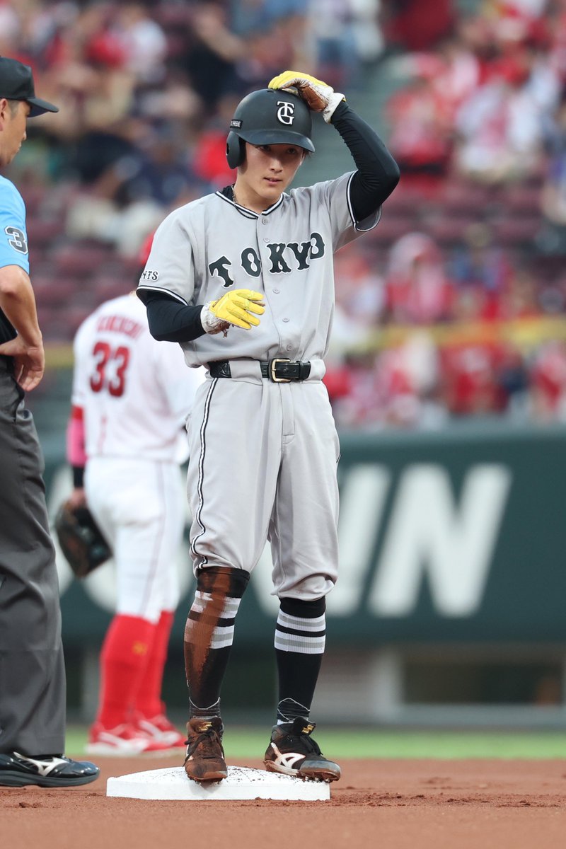 一回表】巨人 0-0 広島 先頭の #浦田俊輔 選手が四球を選び出塁、1死