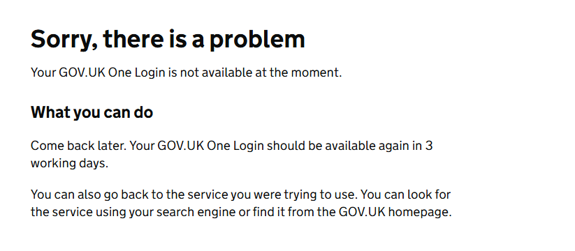 OskarsSpringis's tweet photo. Hey @DVLAgovuk Why You are forcing to use One login, but the service is not working? It's now been few day that I can't login and replace my driving licence. https://t.co/0yHSSvXZZ2