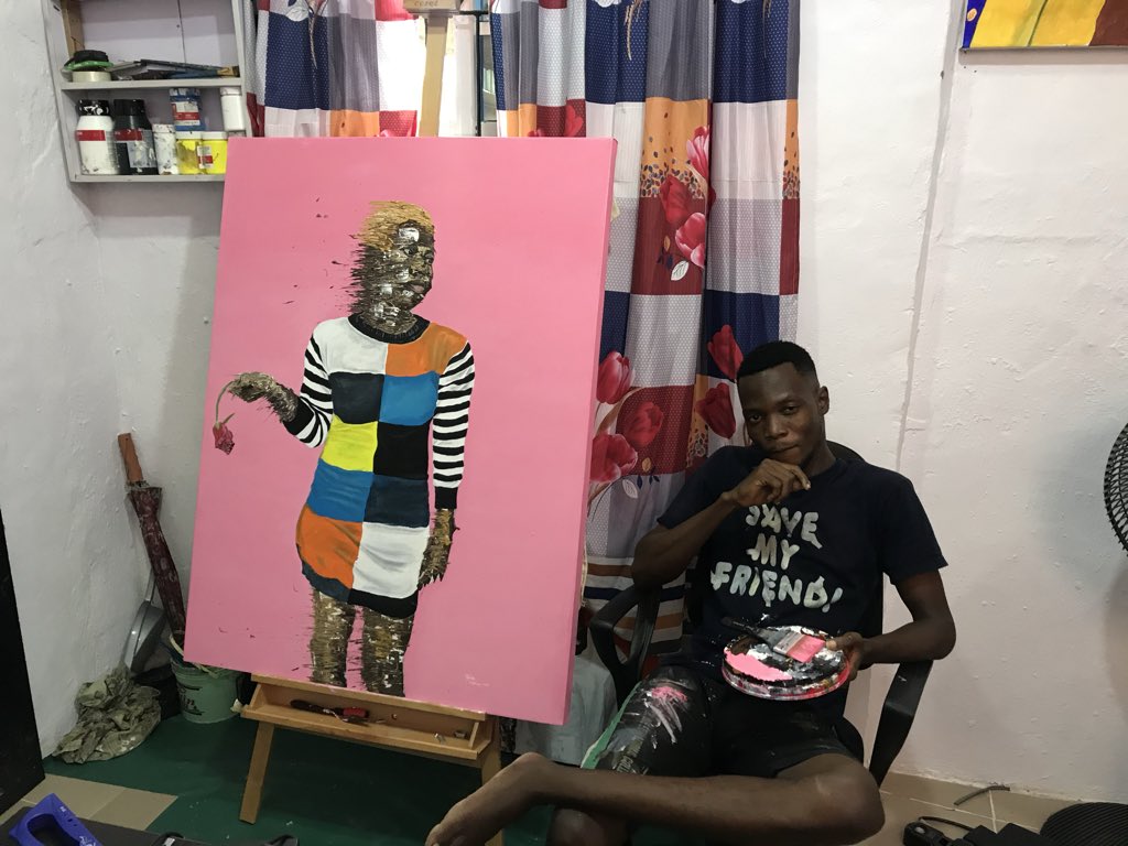 kehindewill's tweet photo. Have you ever experienced a creative block as an artist? Share me what your experience is like. Mine could take me away from painting for like months… 
#ArtistonX #Artcommunity #painting #visualart #contemporaryart https://t.co/ZtWwB1QhXL