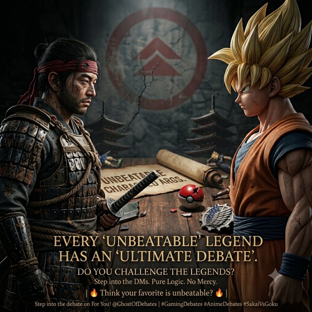 ApexGameCentral's tweet photo. Jin Sakai with pure logic vs Goku with raw power. Who actually takes this if stats are equalized? ⚔️🔥
Drop your hot takes below 👇 | DMs open for pure 1v1 debates!
#GamingDebates #AnimeDebates #SakaiVsGoku https://t.co/PwQPjef6bs