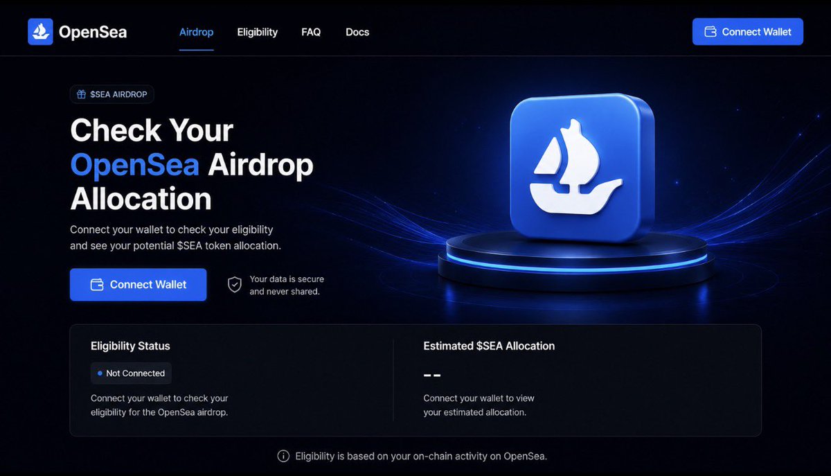 CryptoLakhan's tweet photo. 🚨 OpenSea Airdrop Chacker & TGE – Still No Update After 7.5 Years 😱

OpenSea was heavily rumored to launch its token and TGE back in 2025. There were multiple reports, community discussions, and even a pre-TGE campaign that fueled expectations.

Now, more than 7.5 years after OpenSea launched, there’s still no official announcement regarding a token, TGE, or listing.

Every time the community expects an update, the timeline seems to shift, but nothing concrete is revealed.

What do you think? 🤔
Will OpenSea ever launch a token, or do you think it’s unlikely at this point?

Are you still farming OpenSea, or have you already stopped? Let me know in the comments! 👇