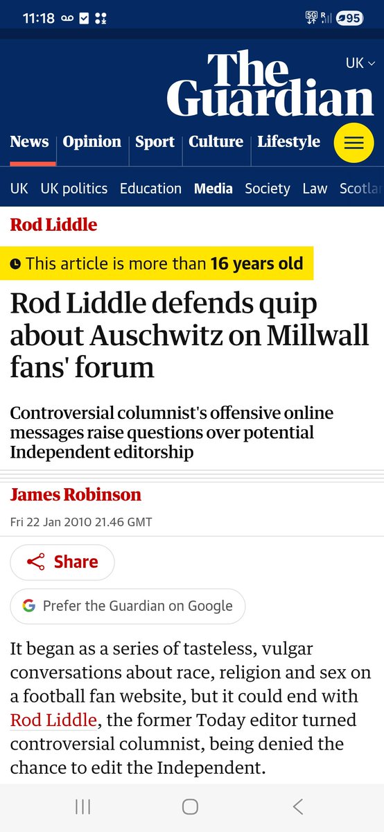 de_jever's tweet photo. If you think the shit Rod Liddle wrote under his own name was horrible, wait until you see what he wrote under a secret account on the Millwall FC fans forum. He was an absolute cunt with no redeeming features whatsoever. https://t.co/nadEVLTK5v