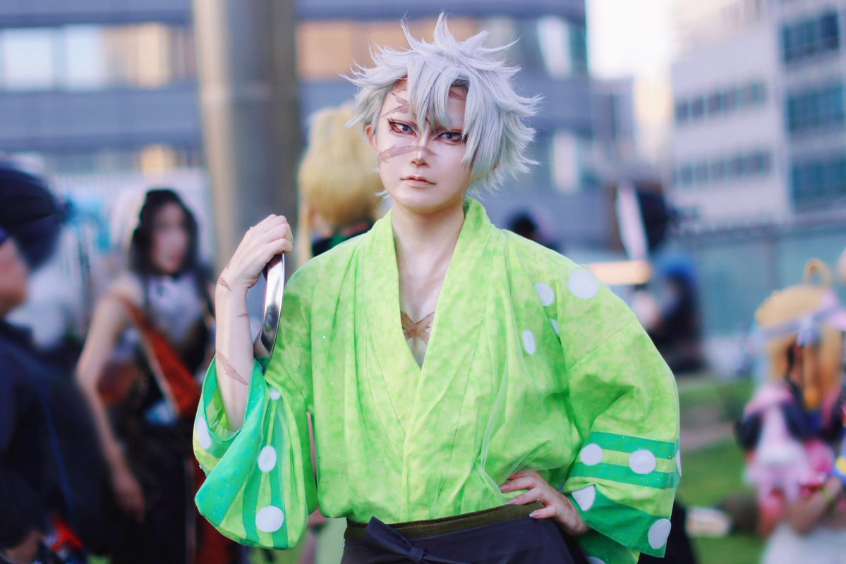 whitexice's tweet photo. 【⚠︎︎Cosplay⚠︎︎】

鬼滅の刃／不死川実弥(クリームソーダ)

ーご注文はァ？ー

📸むぎさん@nemugimi333 
 #コスサミ
 #コスサミ2026 https://t.co/hFiW6969iJ