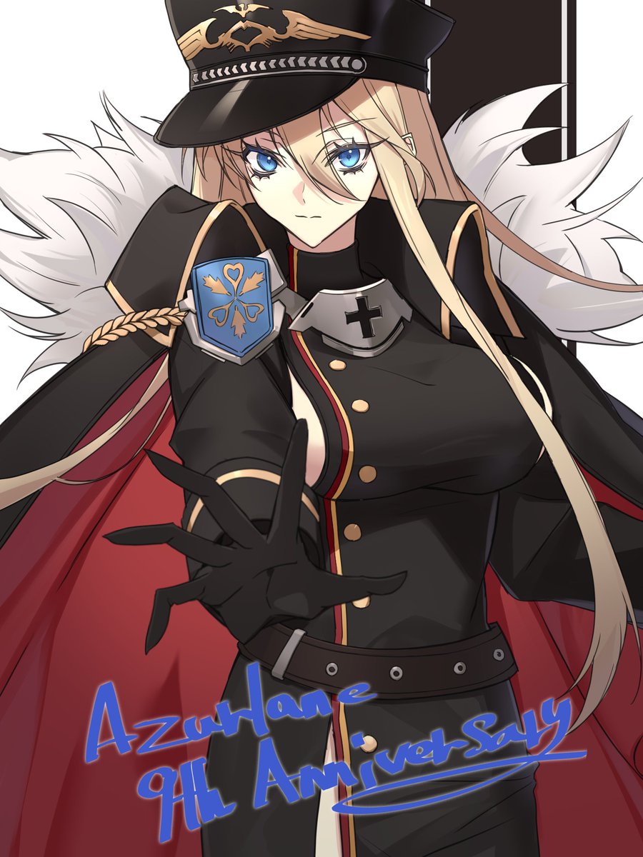 kagura_xii's tweet photo. アズールレーン9周年おめでとうございます！ヽ(*´∀`)ﾉ
ビスマルク Zweiを描きました✨

#アズレン9周年アート
@azurlane_staff https://t.co/dkHnlriG9E