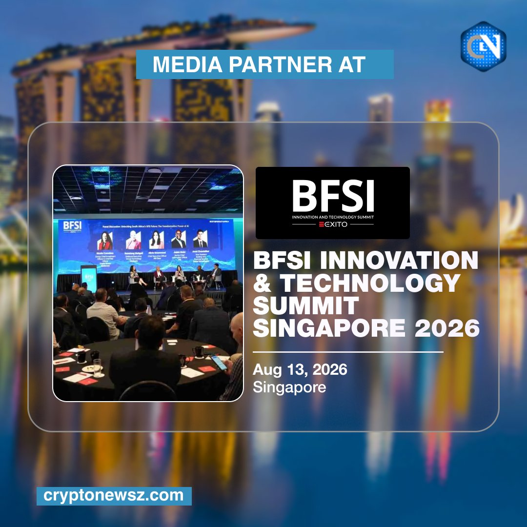 cryptonewsz_'s tweet photo. We're proud to be a media partner of the BFSI Innovation & Technology Summit Singapore 2026.
๐
Aug 13, 2026
๐ Singapore
Join BFSI leaders exploring AI, cybersecurity, cloud, and digital banking.
https://t.co/0Ulzc6Q4JI
#BFSIInnovationSummit #BFSI https://t.co/0oJ4h24s5h