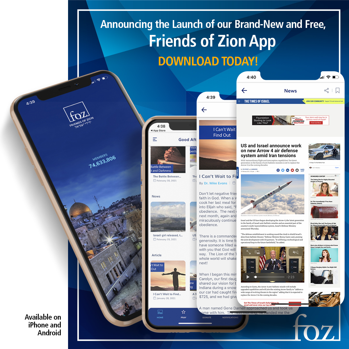 _friendsofzion's tweet photo. Download the Jerusalem Prayer Team app today. It's a great way to stay connected with praying Believers from around the world and share prayer needs with them as well. Get it today!
Apple App
https://t.co/U7wykfMwz5
Android App
https://t.co/5HcLqOadXA... https://t.co/Z3s5iWZzuB