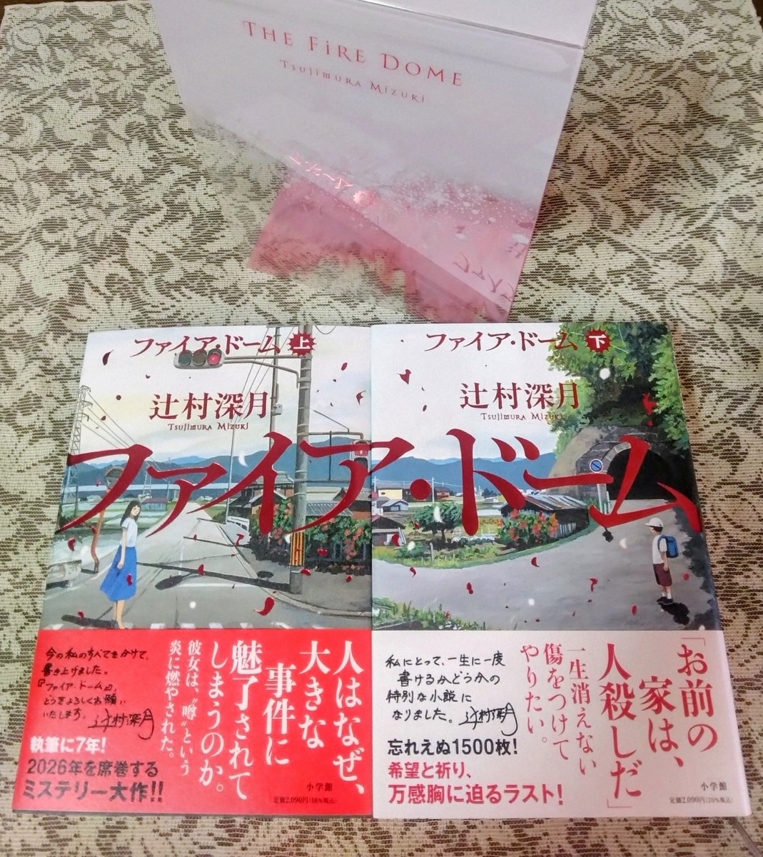 ikep72865553's tweet photo. 『ファイア・ドーム』辻村深月著
発売直後のTLで賑わっていた時から読むのが怖くて躊躇っていた。恐る恐る読み始めたら、スキマ時間にも貪るように読んでいた。ああ、読んで良かった。

悪意ない言動ほど罪深いものはない。人を苦しめたり陥れるのも人だが、救うのも人なんだと感極まった…
#寝読部 https://t.co/2d7HrNlnuU