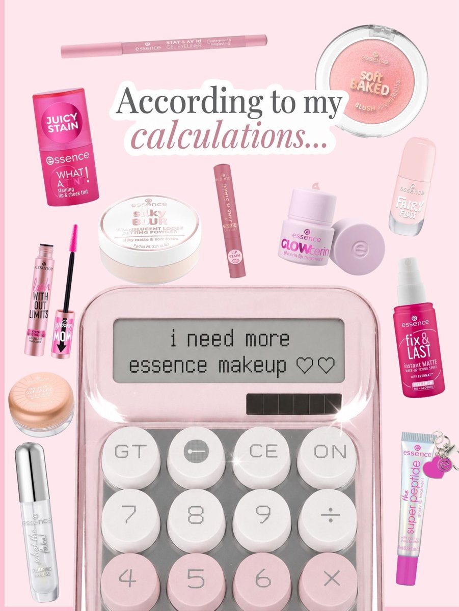 essence_ZA's tweet photo. the maths is simple... 🧮✨more essence = happier makeup bag. 💕

now it's your turn...

which essence product do you keep buying, and what's the price that makes you love it even more? 👇

available in-store and online @Dischem️ 🛍️ https://t.co/jXYjcEAMNI