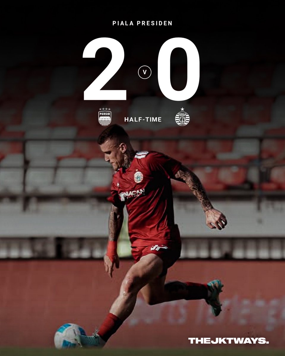 thejktways's tweet photo. Half-Time : Persib 2-0 Persija. https://t.co/BgIX4aEB3a