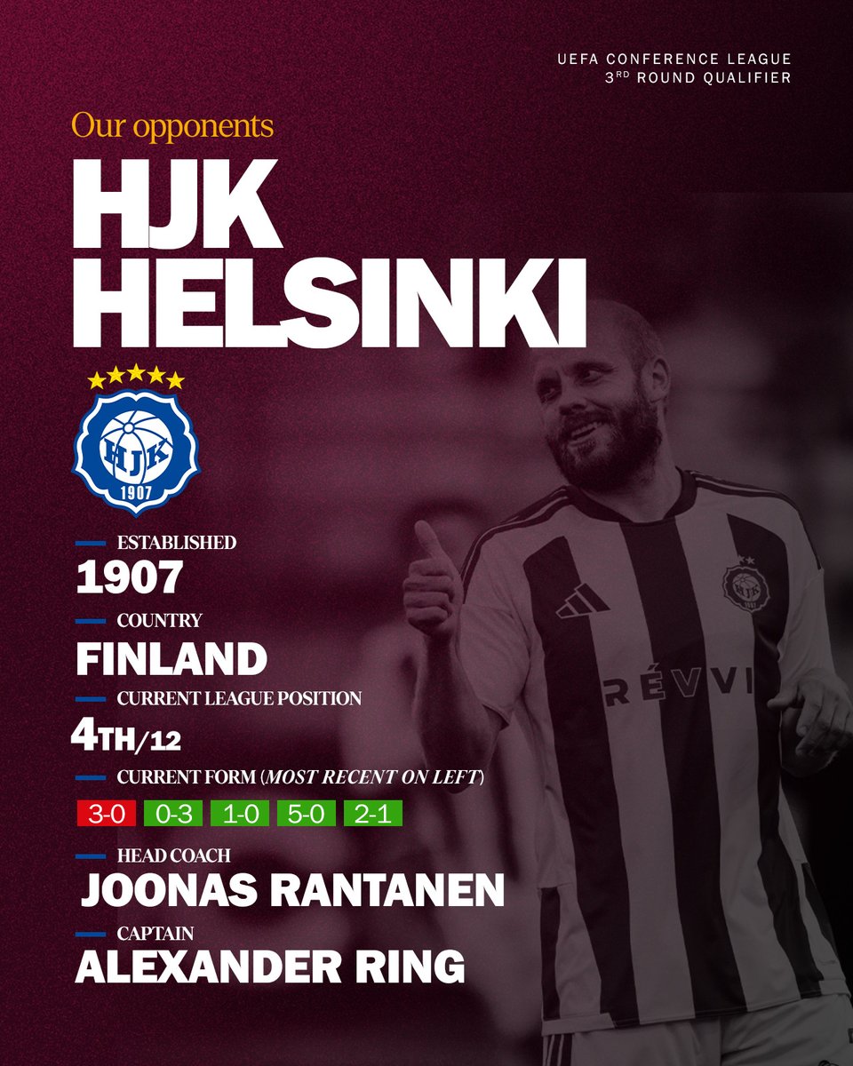 MotherwellFC's tweet photo. The European adventure takes us to Helsinki 🇫🇮

There are under 10 tickets remaining. If you wish to be in the stadium, we recommend purchasing as soon as possible.
