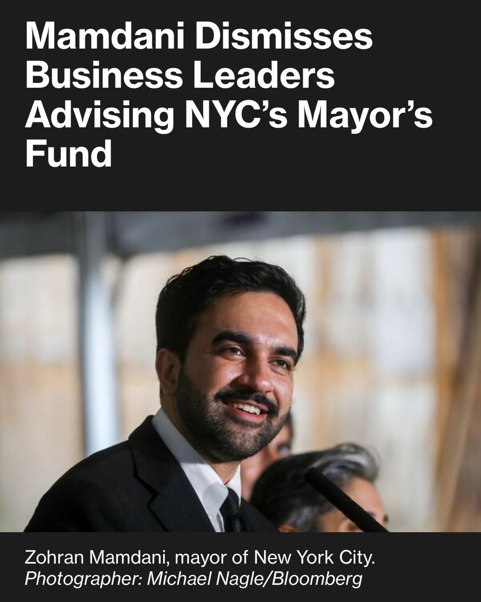 IsabellaMWeber's tweet photo. One of the beautiful things about Mamdani’s renewal of NYC government is that it shows how deeply business interests are usually baked into state capacity. 
Why should private equity, banks and real estate interests advise a mayor on what to spend? https://t.co/Mnr75JlglY
