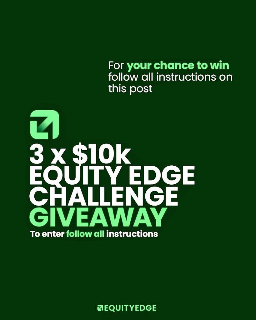 TheEliteTrader_'s tweet photo. 🎁 Giveaway Alert 🎁
  3×10k Instant Account 

➡️ Follow @TheEliteTrader_ || @EquityEdgeUK || @berkayglife || 

➡️ Like &amp; Share this Post.

➡️ Like &amp; Share Quoted Post.

➡️ Tag a friend.

➡️ Turn on notifications 🔔 

⏳96 Hours. https://t.co/JPk9InuF3v